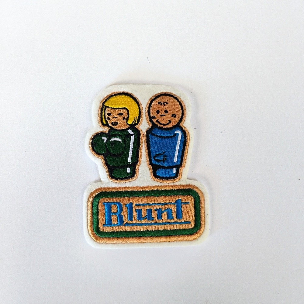 Blunt Clothing Iron On Patch Streetwear Classic 1990s  Vintage Skateboard Surf